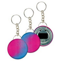 Key Chain Bottle Opener - Pink/Blue Color Changing Stock Design (Blank)